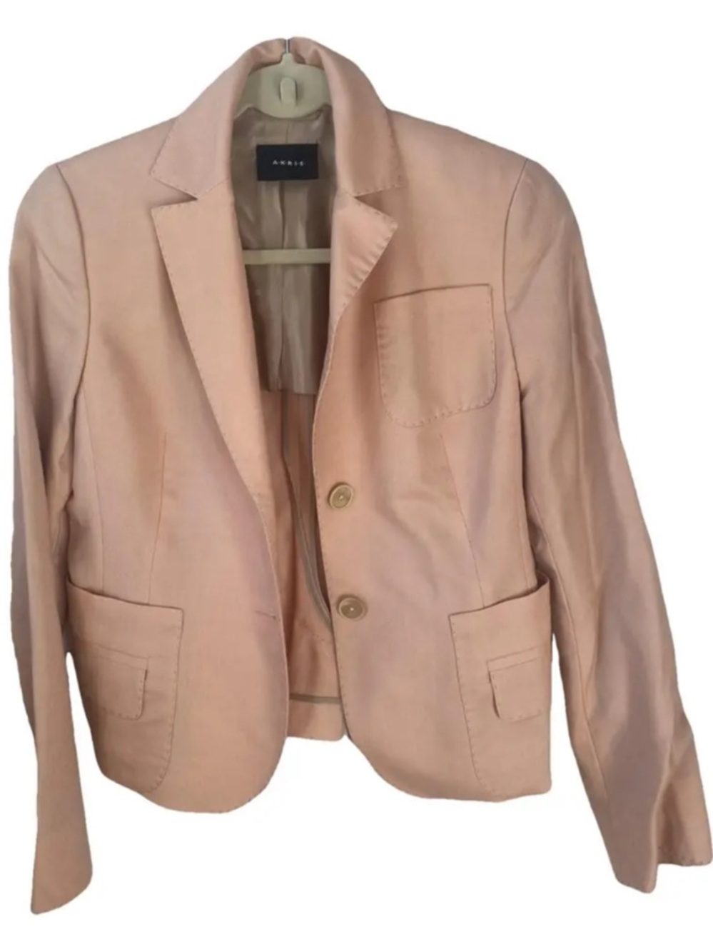 Akris Cashmere Short Blazer Jacket Soft  Pink | Interview outfit Kentucky Derby